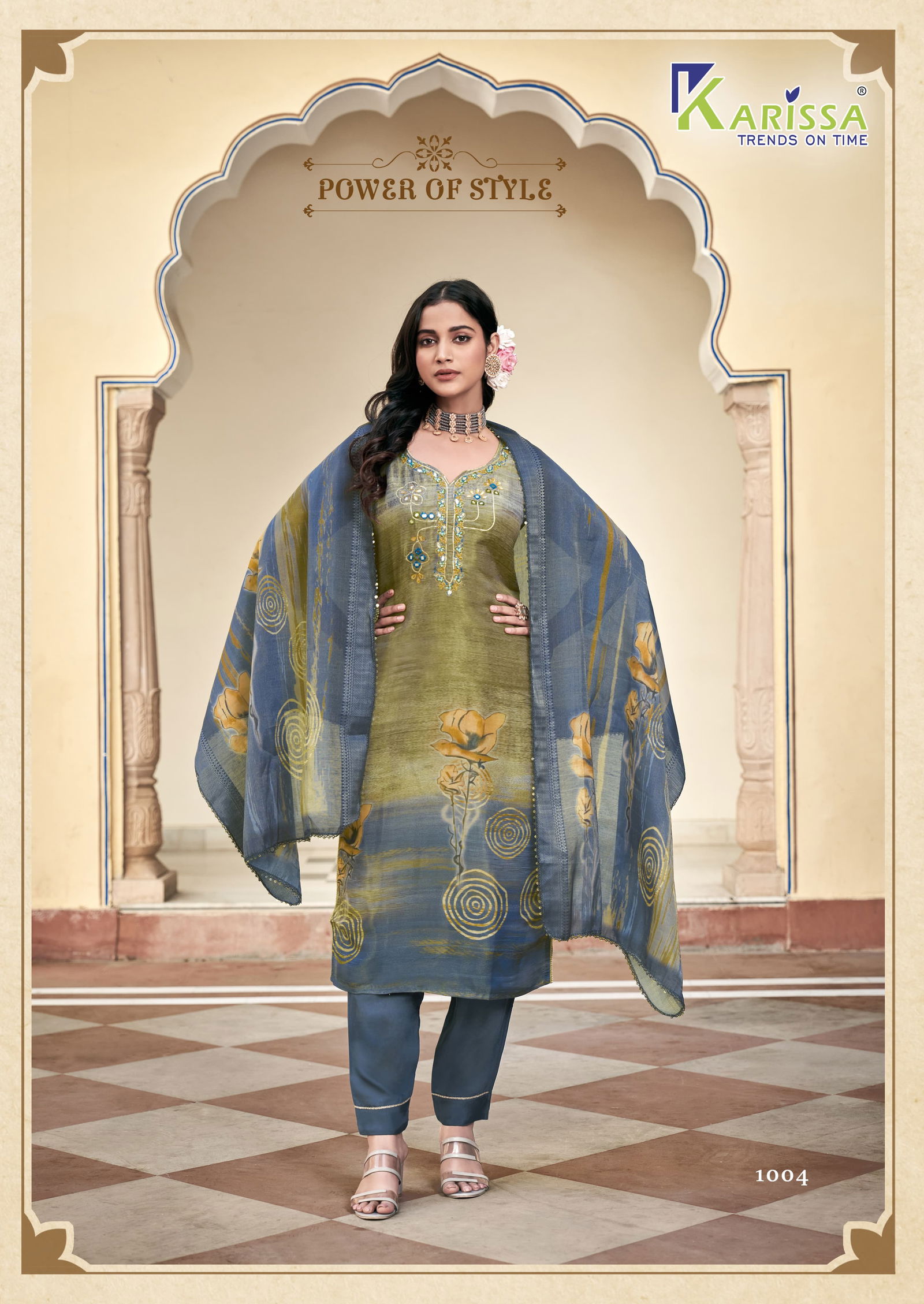 Nisha By Karissa Viscose Digital Printed Kurti With Bottom Dupatta Online Wholesale